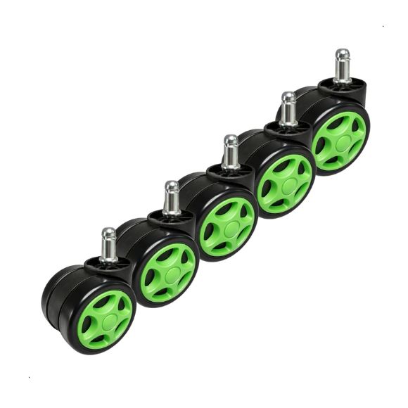 Bộ 5 bánh xe cho ghế chơi game và ghế văn phòng, có chốt tiêu chuẩn 11mm, bánh xe PU chống trầy xước, xoay 360° và dễ dàng lắp đặt: CB12 - $hienthicat